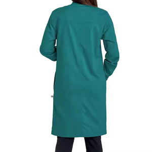 Blouse médicale pour femmes, haute qualité, anti-plis, respirante, logo/couleur personnalisés, manches longues, usage hospitalier, coutures invisibles - Product Image 4