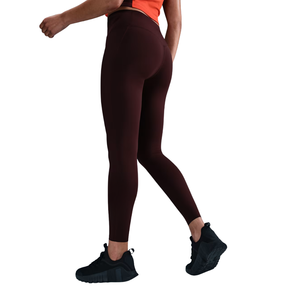 Women's High Waist Knitted Solid Yoga Leggings <b>Tummy</b> <b>Control</b> Lightweight Quick Dry Stretch Side Back Pockets Workout - Product Image 2
