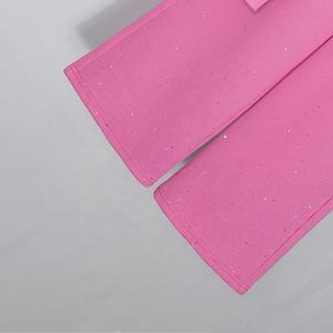 Conjunto de chándal de dos piezas a la moda para mujer, Sudadera con capucha y hombros caídos con patrón sólido, diamantes de imitación de invierno, último diseño, venta al por mayor - Product Image 5