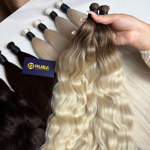 Cheveux humains blonds en gros, 100% naturels, cheveux vietnamiens bruts, qualité supérieure, cheveux vierges, super double drawn, logo personnalisé - Product Image 5