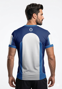 Camiseta Deportiva Personalizada Unisex para Esports, Manga Corta, Impresión Digital, Cuello Redondo, Uniforme de Juego, 100% Poliéster, para Jugador Frontal Adulto - Product Image 5