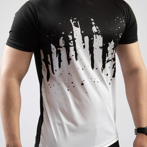 Camiseta de Manga Corta con Cuello Redondo y Logotipo Personalizado por Sublimación para Hombre, Talla Grande, de Lona, Secado Rápido, Transpirable, 100% Algodón, Ecológica - Product Image 5