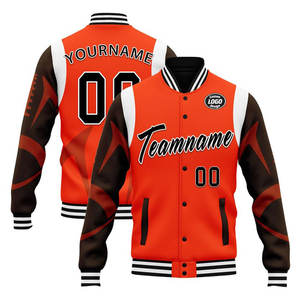 Veste de baseball personnalisée pour homme, tissu durable en coton et polyester, design tendance, ourlet et poignets côtelés, respirante, fabrication OEM, faible MOQ - Product Image 4