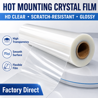 Film de protection en PET cristallin hautement translucide, épaissi et trempé, pour affiches et matériaux graphiques