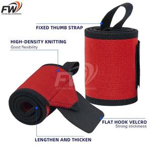 Vente flash : Bandes de maintien pour poignets en nylon personnalisées avec logo, pour entraînement fitness, musculation et haltérophilie. - Product Image 3