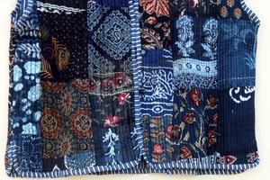 Nouveauté veste matelassée Kantha en coton faite à la main vestes de travail avec écusson manteaux veste matelassée Boho pour femmes - Product Image 5