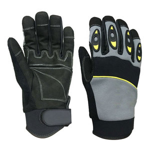 Protective Mechanic <b>Gloves</b> With Reinforced Palm And Breathable Material For Garage Work Mechanic <b>Gloves</b> - Product Image 1