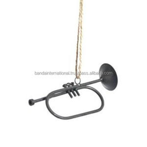 Banda decorativa colgante de hierro con acabado negro para decoración del hogar y otras decoraciones navideñas o regalos de Navidad - Product Image 4