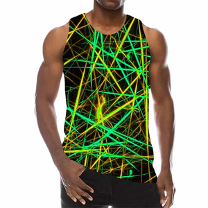 Men's Custom Slim Fit Summer <b>Running</b> Singlets Custom 3D Sublimation Jogging Tank Top Lightweight Casual Plus Size Washed - Product Image 3