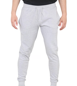 Men's Light Gray Crew Neck Sweatshirt <b>Set</b> Solid Color Casual <b>Knitted</b> 100% Cotton Autumn Wear Full Sleeve Tracksuit - Product Image 4