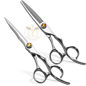 Tijeras de Entresacar Profesionales de 6.5 Pulgadas para Texturizar el Cabello, Acero Inoxidable Japonés, Color Azul - Product Image 3