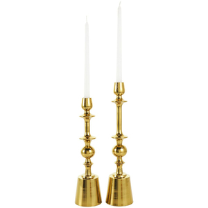 Brass <b>Candlestick</b> Holder <b>Tall</b> Elegant Design Durable Metal Stand for Home Decoration Design & Style Mid-century Modern - Product Image 6