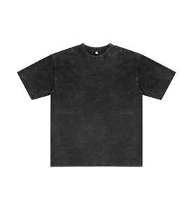 Camiseta Vintage para Hombre con Logotipo Personalizado, Talla Americana, Algodón Grueso de 230 g/m², Teñido con Cera, Cuello Redondo - Product Image 4