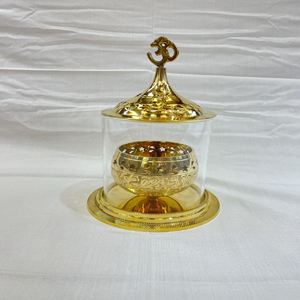 Soporte de latón tradicional para lámpara de aceite Akhand, para el hogar o el templo, disponible a precios de mayorista. - Product Image 6