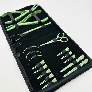 Kit d'extension capillaire professionnel de haute qualité, personnalisable avec logo privé, perles en acier inoxydable de qualité chirurgicale, complet - Product Image 3