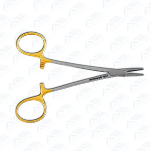 Anillos Porta Agujas de Acero Inoxidable Chapados en Oro para Instrumentos Quirúrgicos Ginecológicos Manuales Webster de 13.3 cm - Product Image 6