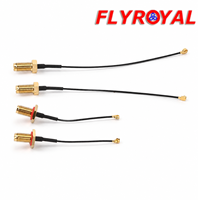 Câble coaxial RF personnalisé UFL vers SMA femelle avec adaptateur de panneau pour antenne WiFi et module IoT