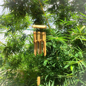 Campana de Viento de Bambú con Forma de Manzana, Tejida a Mano, Tamaño Grande/Mediano, Sonido Melodioso, Vietnam, Precio al por Mayor - Product Image 6