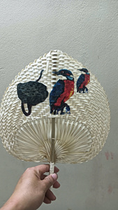 Ventilateurs de camping réutilisables en bambou Hailian, tissés à la main, sans pales, en feuilles de palmier, pour bébé, avec emballage cadeau - Product Image 6