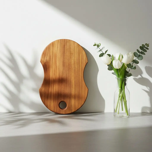 Tabla de cortar de madera de estilo vintage de calidad premium para cocinar en la cocina, preparar alimentos y presentar con elegancia en la mesa. - Product Image 2