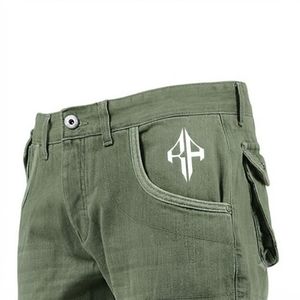 Pantalones Cortos de Mezclilla para Hombre, de Alta Calidad, con Estampado de Serigrafía, Estilo Jeans, de Pierna Ancha, Material Spandex/Poliéster - Product Image 5