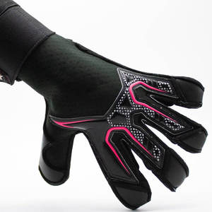 Professional 4mm Soccer Goalkeeper <b>Gloves</b> Breathable Leather Protective Finger <b>Gloves</b> Customized Color And Design - Product Image 4