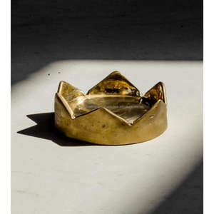 Cenicero de latón Vajilla Showpiece Estilo moderno Cigarro Cigarrillo Cenizas Contenedor Ceniceros a prueba de aire en accesorios para fumar - Product Image 3