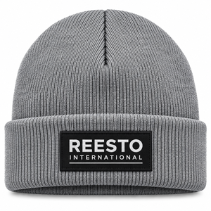 Bonnet en tricot noir avec patch appliqué lettre, bonnet chaud d'hiver à revers pour homme et femme, bonnets chauds pour la course en hiver - Product Image 3