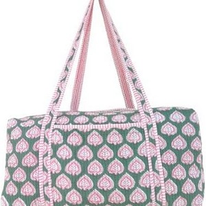 Nuevas Bolsas de Viaje Acolchadas de Algodón Hechas a Mano, Ligeras, Personalizables, Duraderas, Ecológicas, de Gran Capacidad, con Cierre de Cremallera - Product Image 1