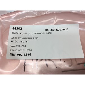 AMAT 0200-18018 Collar 200mm, SNNF, 121058 - อุปกรณ์และอะไหล่เซมิคอนดักเตอร์ระดับโลกที่เชื่อถือได้ - Product Image 1