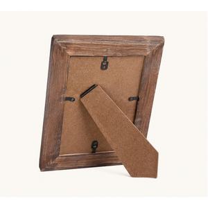 Wooden Photo <b>Frame</b> with Easel Back Tabletop Solid <b>Wood</b> <b>Picture</b> <b>Frame</b> Distressed Finish Vintage Home Decor Photo Holder - Product Image 3