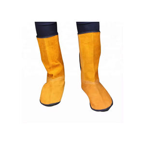 Custom Logo Cowhide Split Leather <b>Welding</b> Shoes Flame Resistant Anti-Cut High Visibility with Custom Color for Welders - Product Image 5