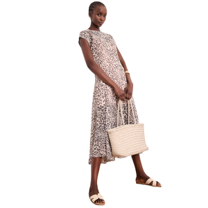 Vestido Midi de Algodón Estampado para Mujer, Uso Diario - Product Image 2