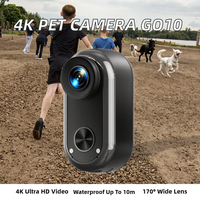 X25-4k Caméra six axes anti-tremblement, grand angle 170°, étanche 10m, capteur CMOS, WiFi, MicroSD, détection de mouvement, sans écran