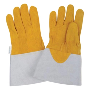 Gants de sécurité en cuir de vachette pleine fleur, ignifuges et antistatiques, pour la construction industrielle et le barbecue - Product Image 1