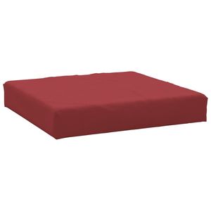 Coussin de palette en tissu Oxford 100% polyester rouge vin pour usage extérieur - Product Image 5
