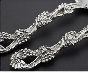 Elegant Curved Handle Silver Finished Salad <b>Server</b> Suitable for Tableware and Special Occasions Gifting Purpose From India - Product Image 6
