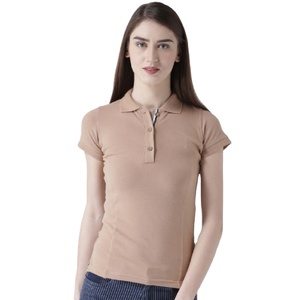 Polo à manches courtes pour femmes, vêtements d'été, Logo personnalisé, T-Shirts 100% coton, couleur unie - Product Image 4