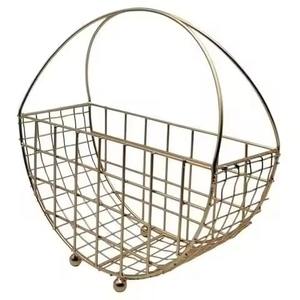 Panier cadeau en métal pour organiser les fruits, le pain, les en-cas, panier de rangement pour la cuisine - Product Image 1