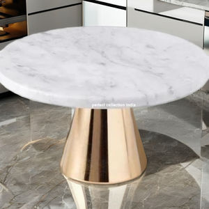 Support à gâteau rond élégant en métal avec base en cristal couleur et taille personnalisables écologiques - Product Image 1