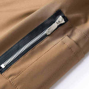 Veste bomber d'hiver en nylon et polyester, écologique, style streetwear, vente en gros - Product Image 3