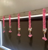 Guirlande de fleurs à motif vache faite à la main, ensemble de 10 décorations suspendues pour porte, pour décorations festives et de Pooja