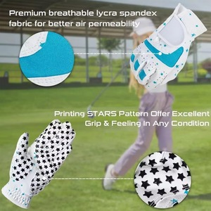 Golf <b>Gloves</b> Men Left/Right Hand Genuine Leather Sports Adjustable All Weather Grip Soft Breathable Flexible - Product Image 6