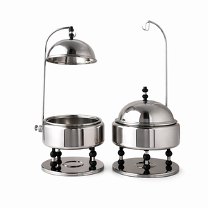 Plat à chafing en acier inoxydable avec couvercle – Équipement hôtelier et de restauration - Product Image 4