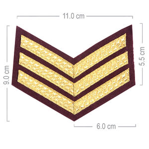 Precio al por mayor, MOQ bajo, producto personalizado hecho a mano, servicio OEM, chevrons para uniformes, gran venta, uniformes de alta calidad - Product Image 2