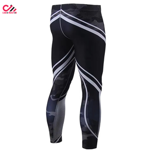 กางเกงออกกำลังกายผู้ชายสีพื้น แห้งเร็ว กระชับกล้ามเนื้อ ยืดหยุ่น เหมาะสำหรับกีฬา MMA BJJ - Product Image 2