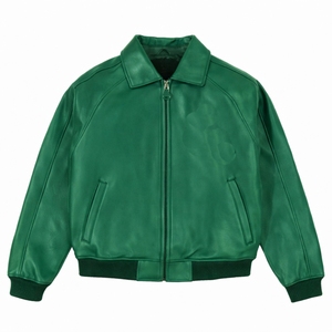 Wholesale Plus Size Winter Men's Leather <b>Jacket</b> Stand Collar Front Logo Customized Design OEM Service Breathable Quick Dry High - Product Image 6