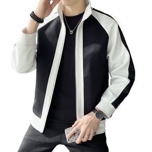 Chaqueta Bomber OEM para Hombre, Color Negro y Blanco, Ecológica, Transpirable, con Cuello Camisero, Casual, Impermeable, Reversible - Product Image 2
