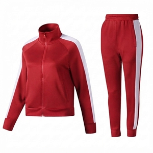 Hot Sale OEM Service Lightweight Stand Collar Full Sleeves Women's <b>Tracksuit</b> Set Solid Colors High Quality Elastic Waist Pants - Product Image 5