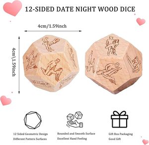 Dados de Madera Grandes y Redondeados de 30 mm, 6 Dados Jumbo para Juegos de Ajedrez - Product Image 3